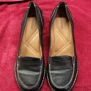 Naturalizer, Shane Leather, Wedge Heel Loafer, 9M